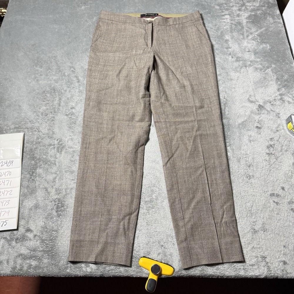 Etro Milano‎ 40 Women 29x26 Plaid Wool Blend Pants Trousers Ankle Italy